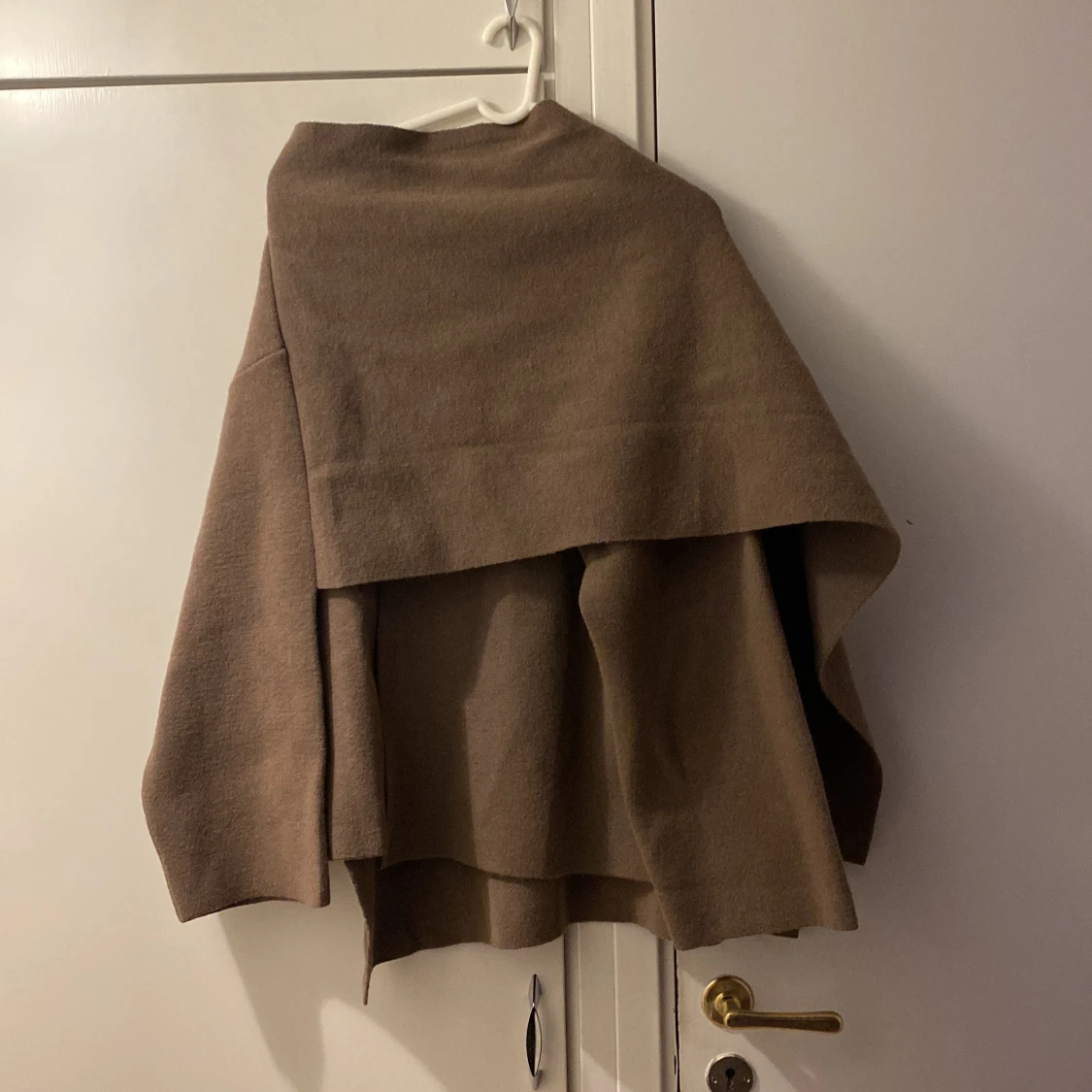 Brun oversized ullkappa