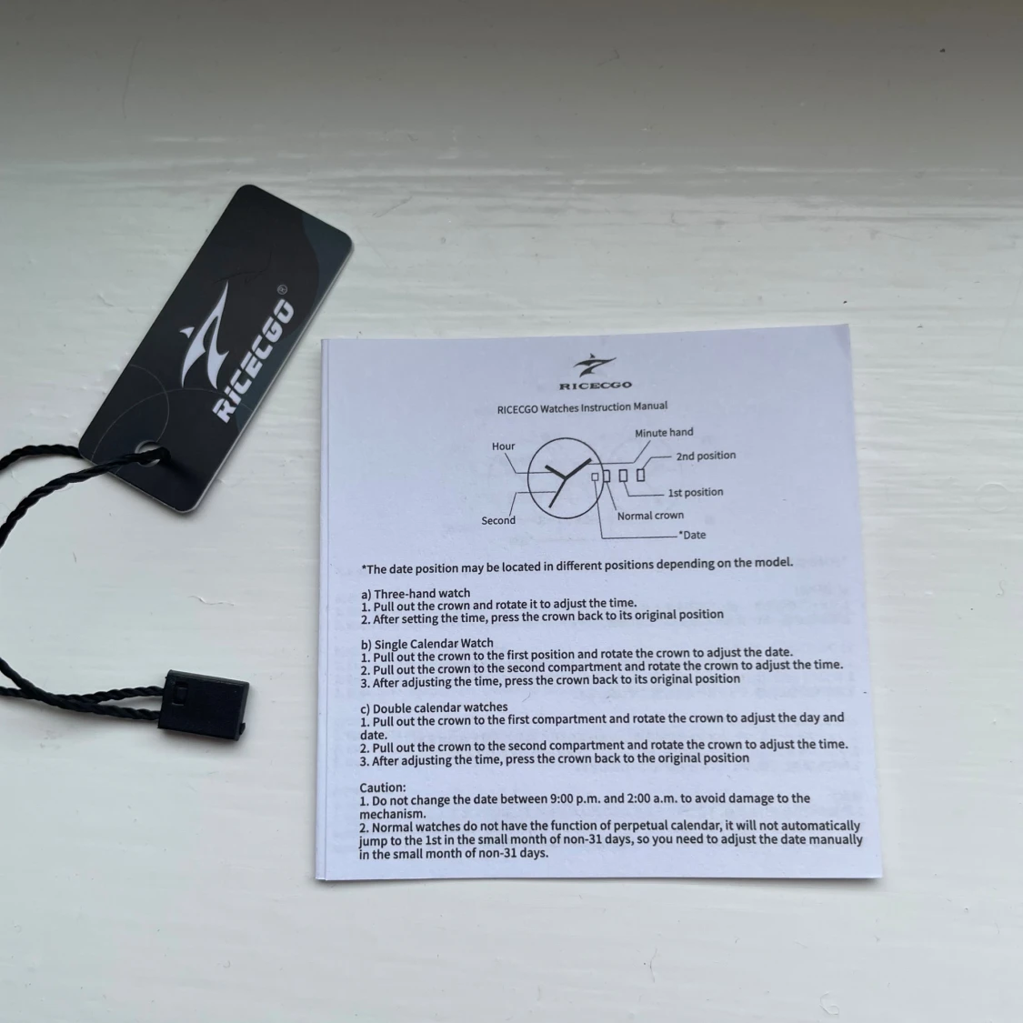 Silverfärgad klocka från Riccecgo - 4