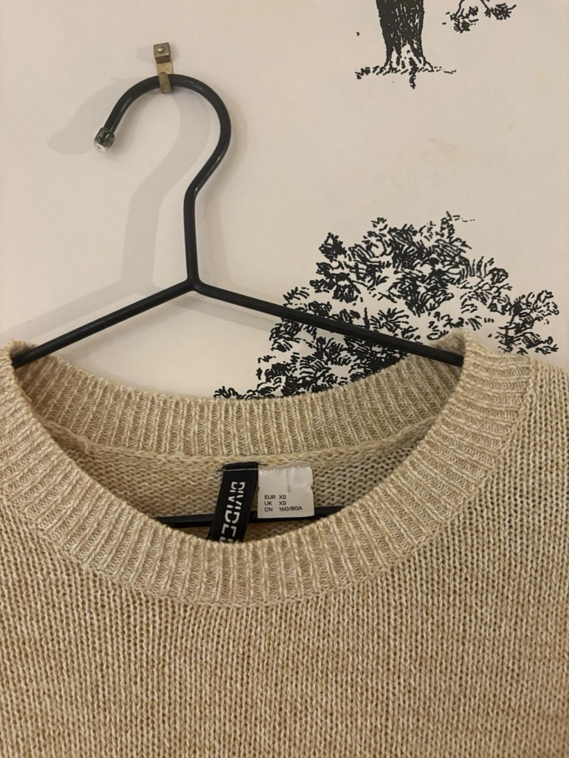Beige stickad tröja från H&M Divided - 2