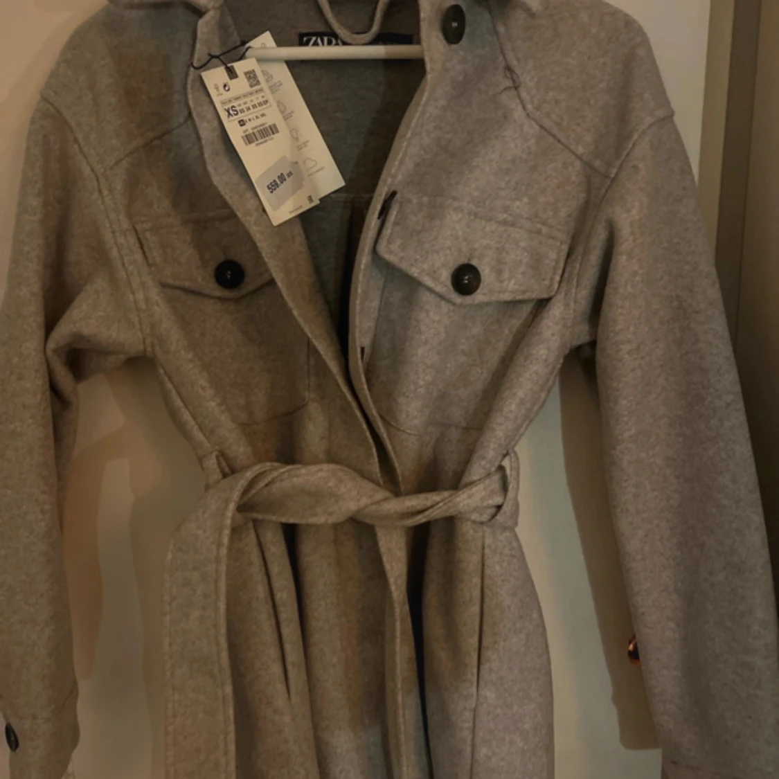 Grå kappa från Zara