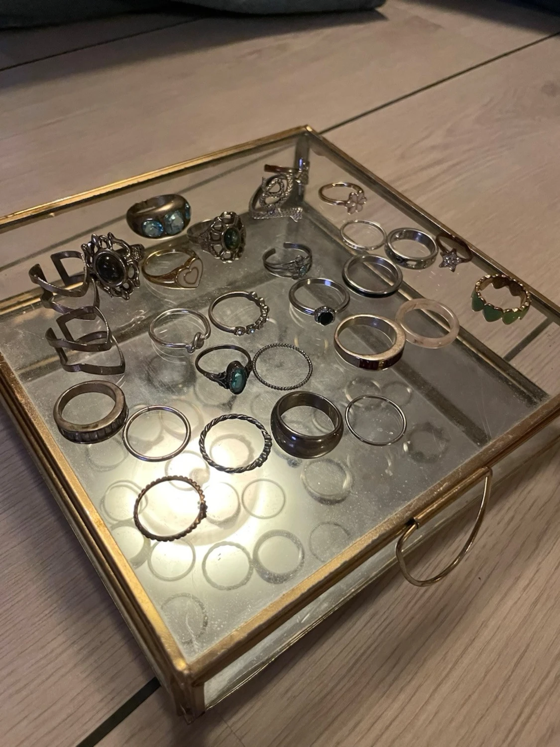 Ca 30 blandade ringar - 1