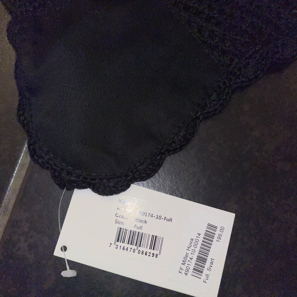 Svart huva för häst - 1