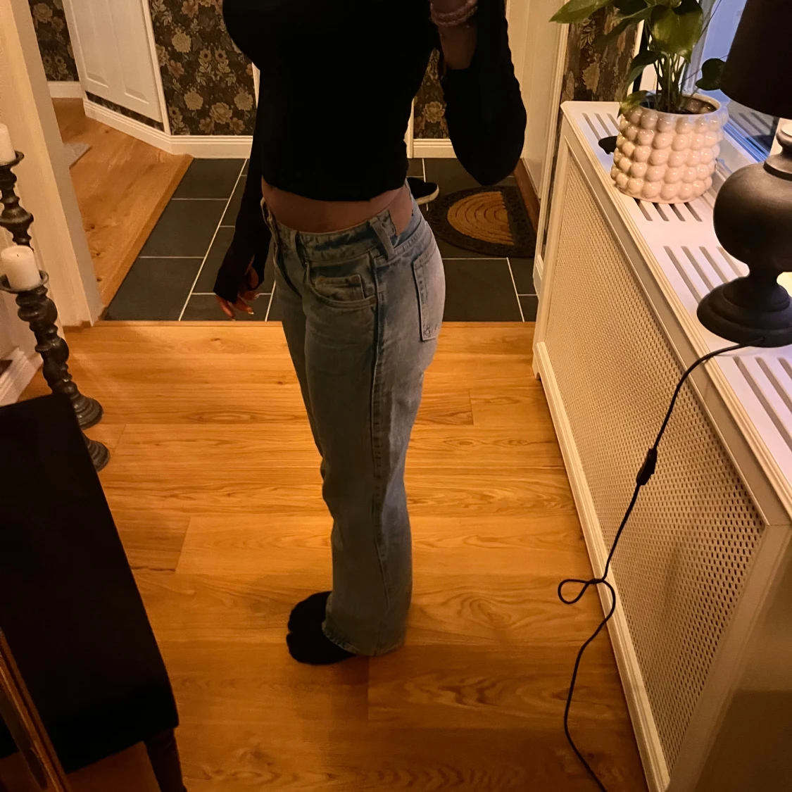 Ljusblå raka jeans från Levi's