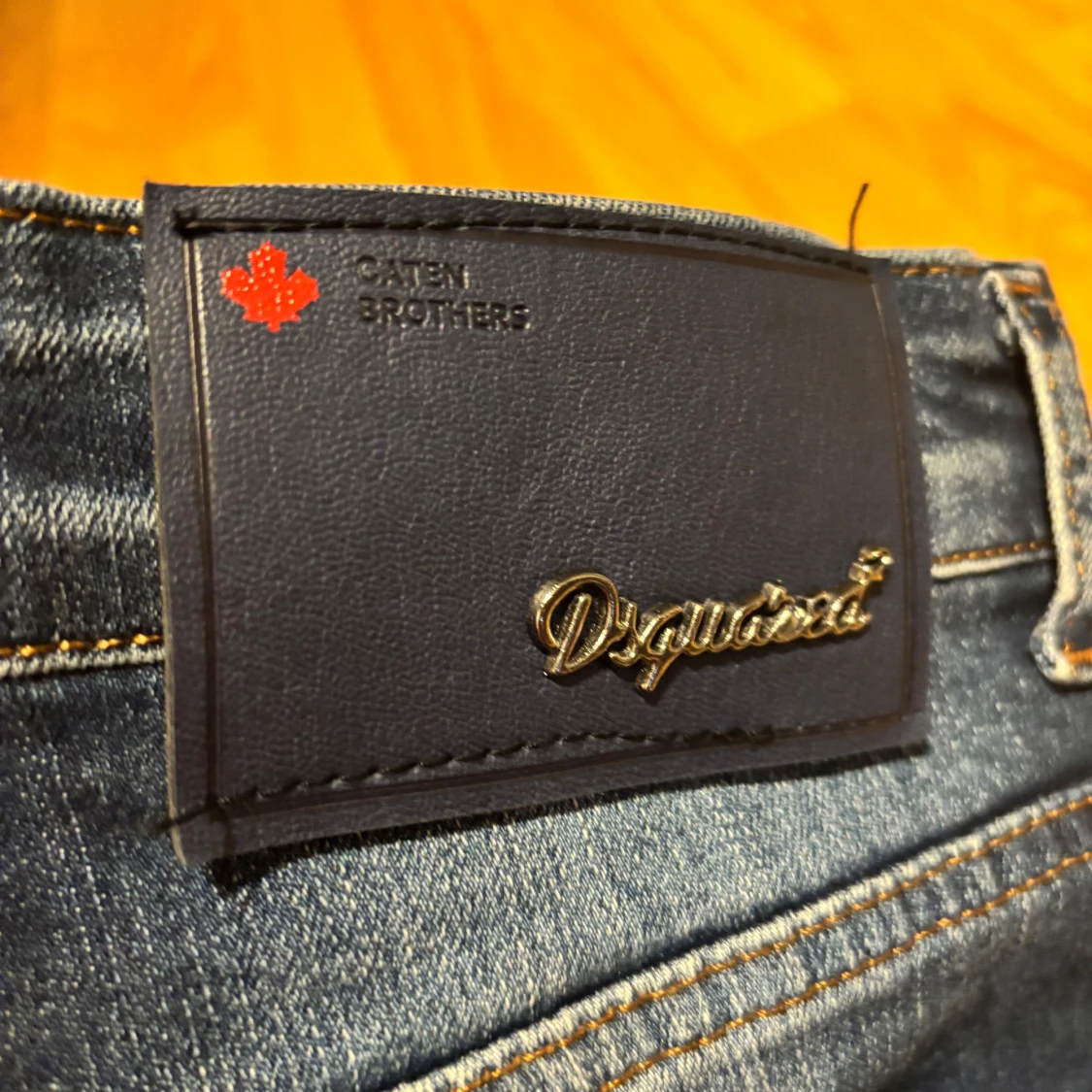 Dsquared2 blå distressed jeans - 1