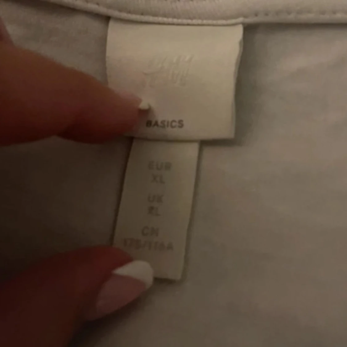 Vit långärmad topp från H&M - 1