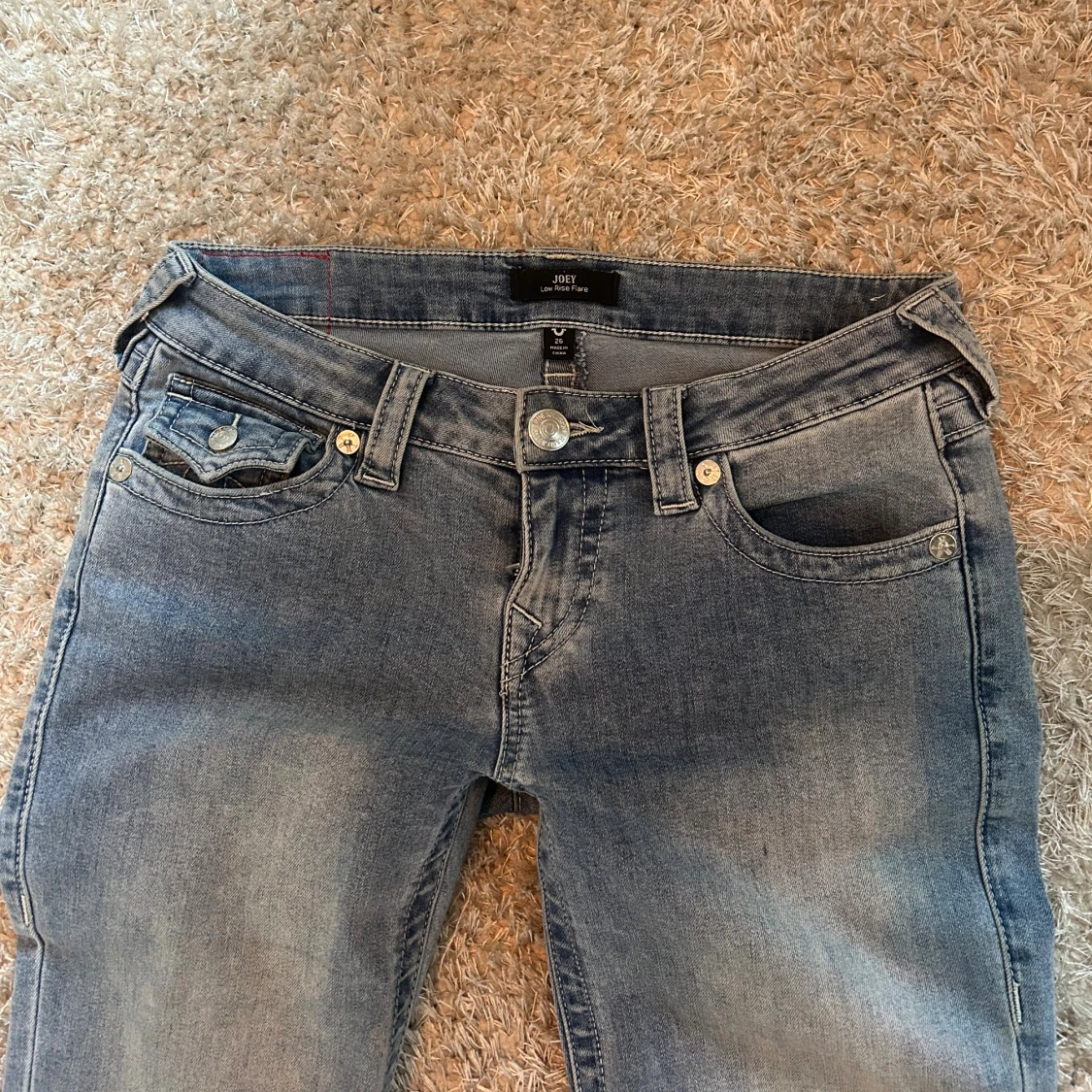 Lågmidjade True Religion  bootcut jeans blå - 2