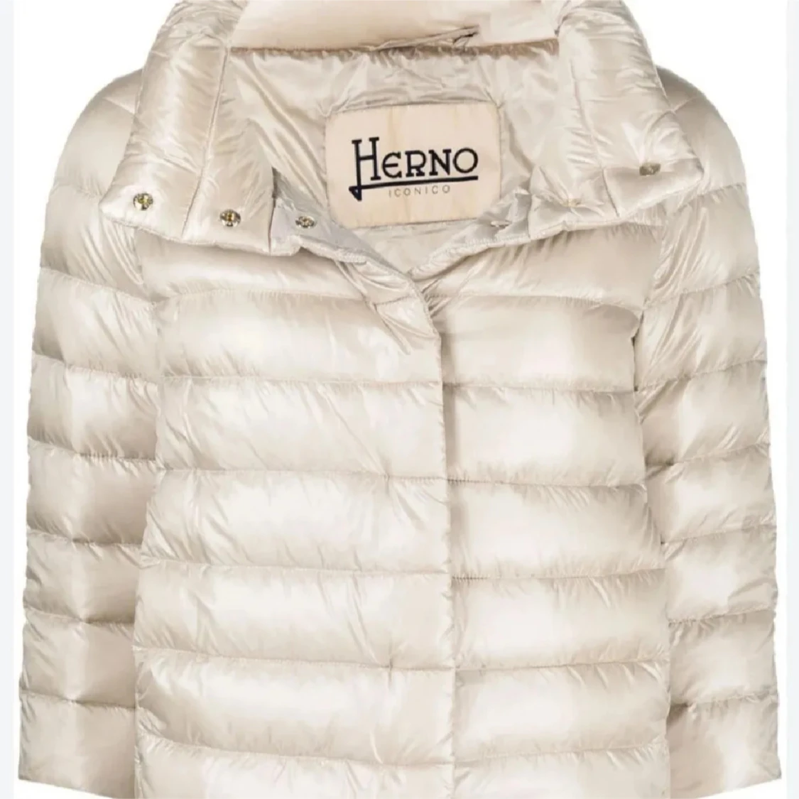 Beige pufferjacka från Herno Iconico