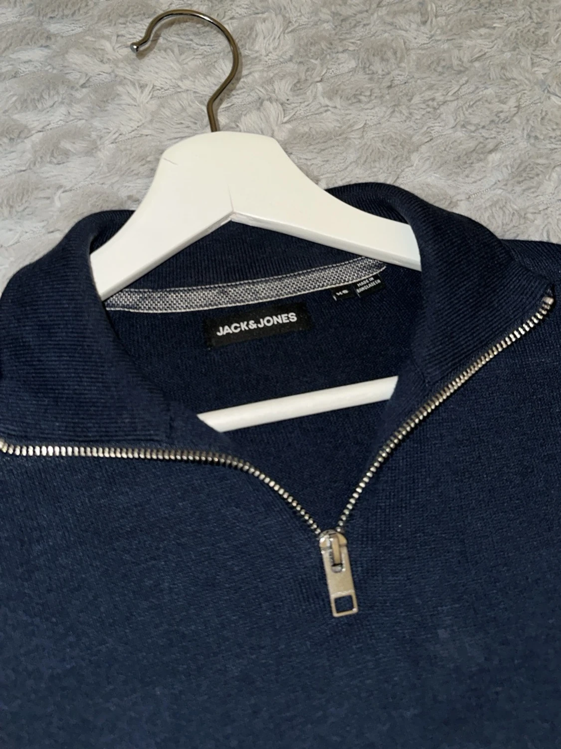 Mörkblå stickad tröja Jack & Jones - 1