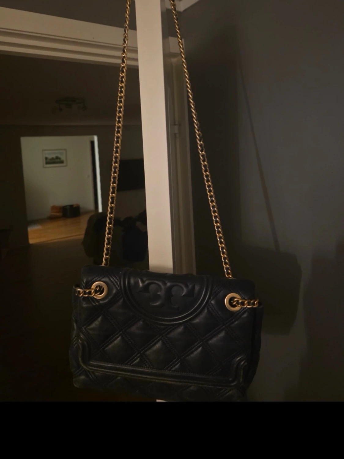 Svart quiltad handväska Tory Burch - 1