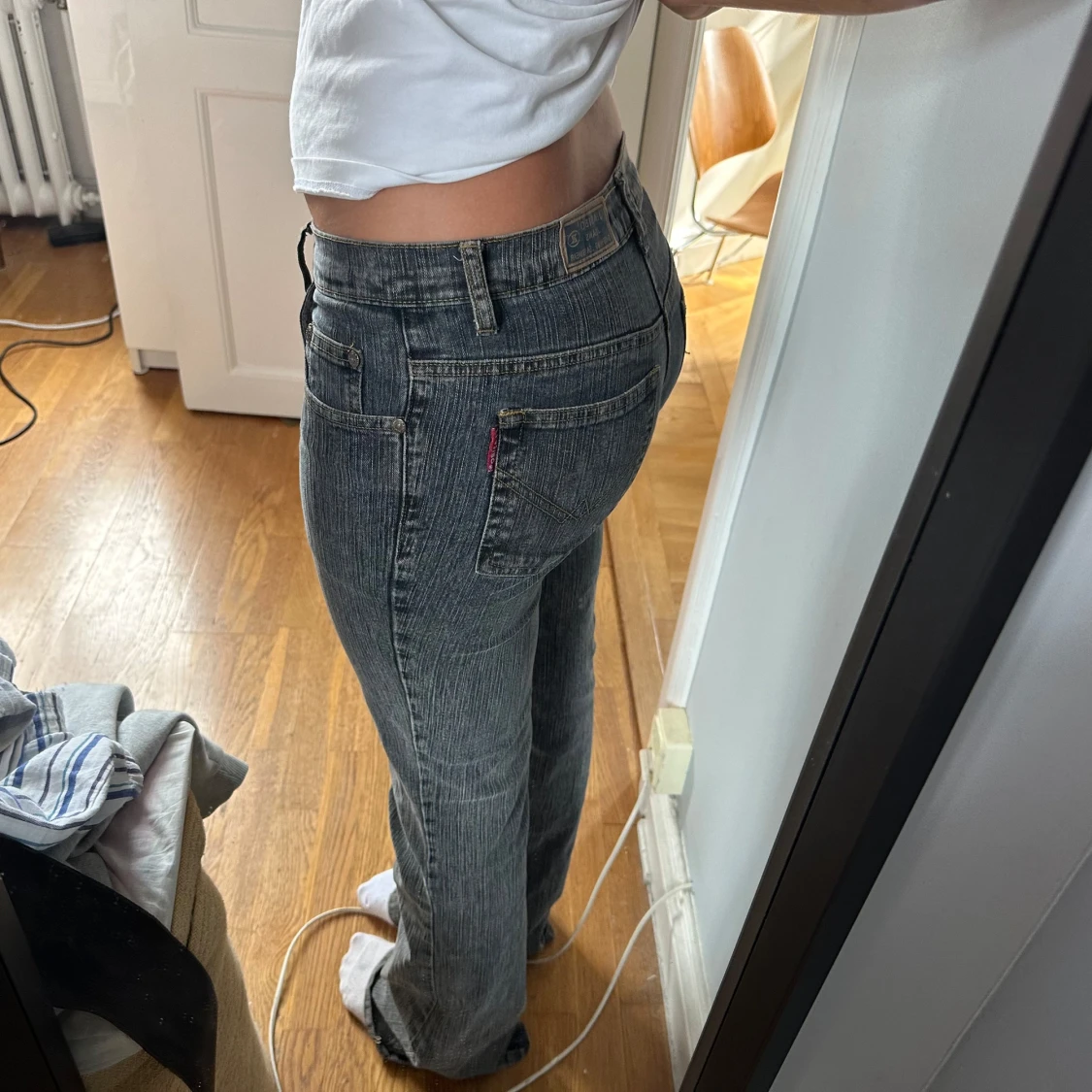 Gråa vintage jeans - 90