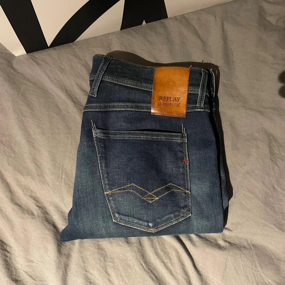 Replay Hyperflex jeans blå herr