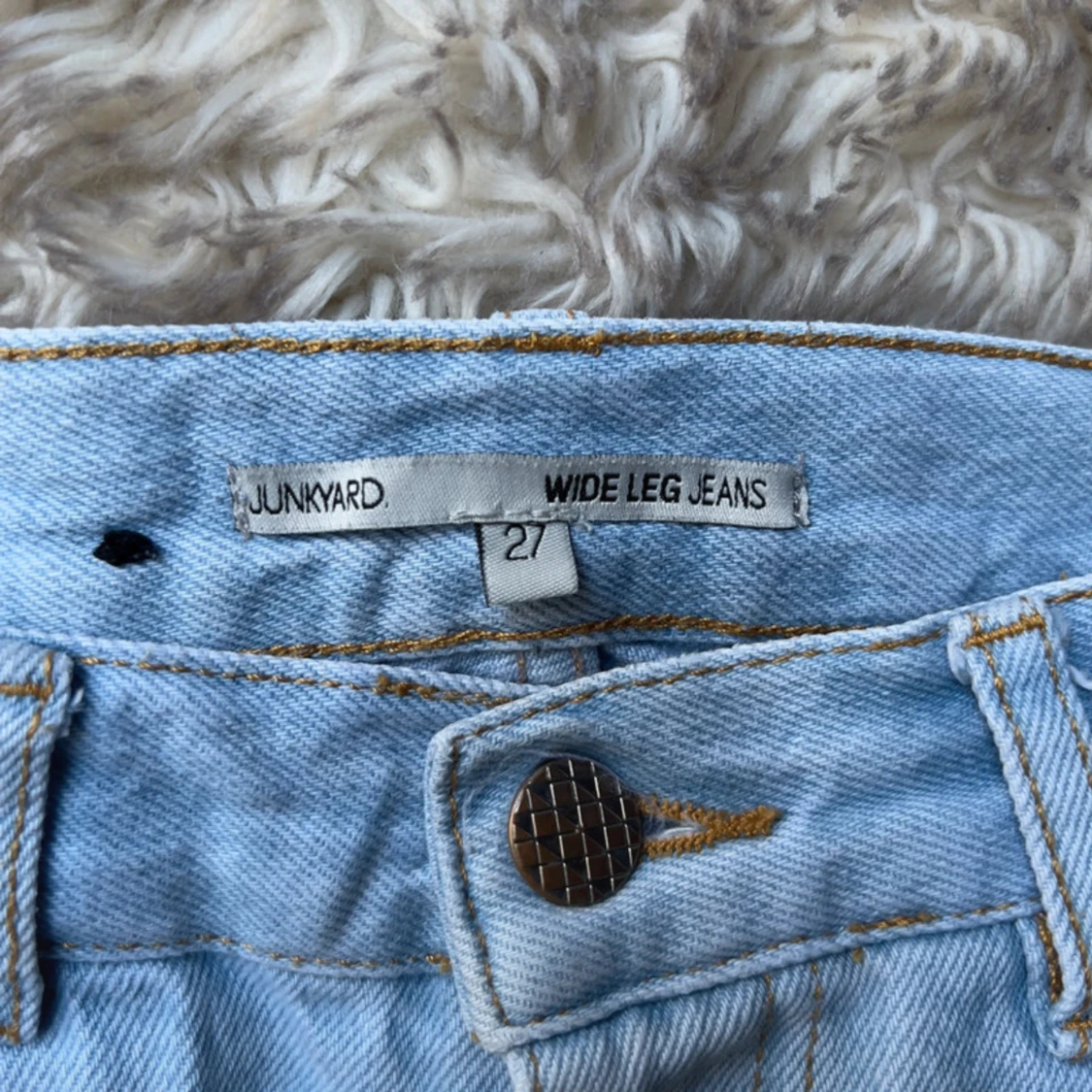 Junkyard ljusblå wide leg jeans - 2