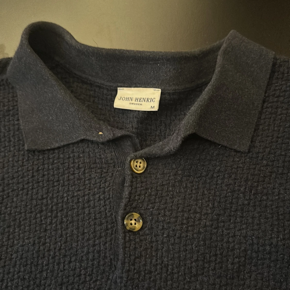 Mörkblå pikétröja John Henric M - 2