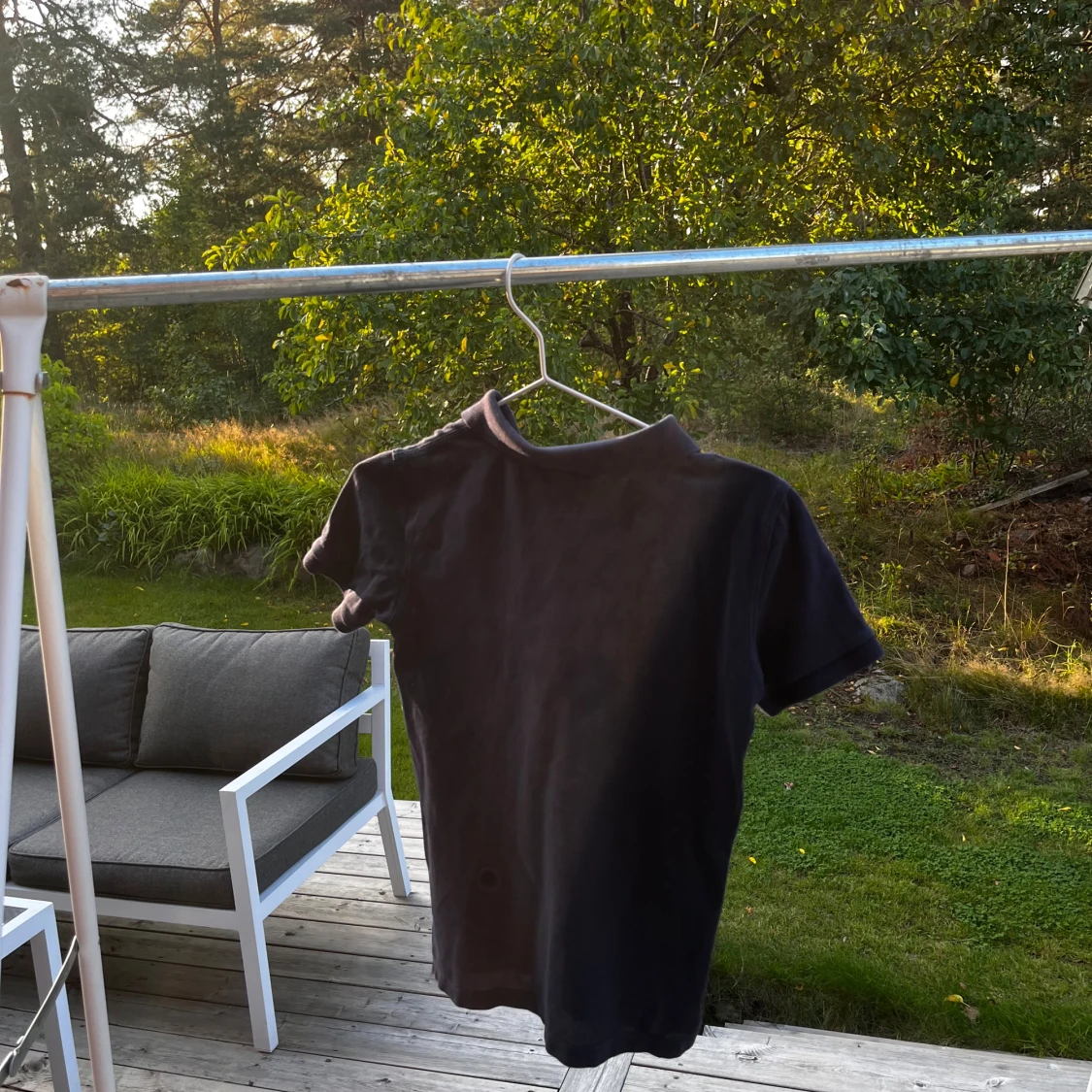 Mörkblå pikétröja från Gant - 1