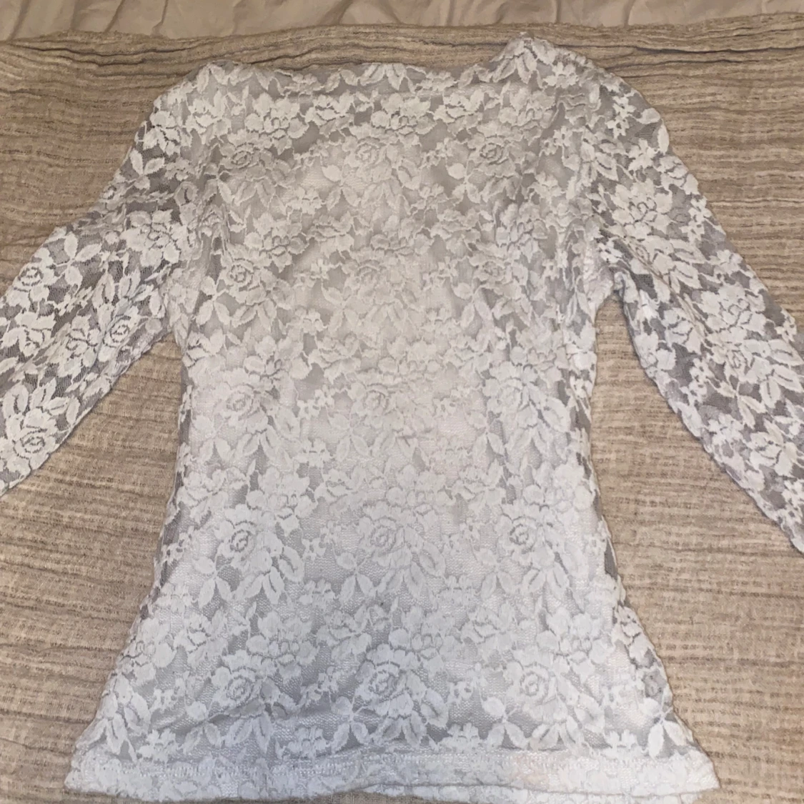 Vit spets tröja - 92