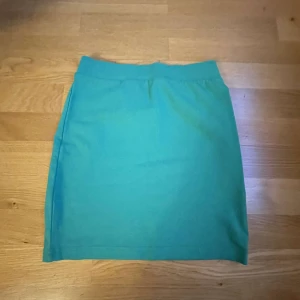 Grön kjol från Divided - Säljer en snygg grön kjol från Divided i storlek XS. Kjolen är kort och perfekt för sommardagar. Den har en enkel och stilren design som gör den lätt att matcha med olika toppar.
