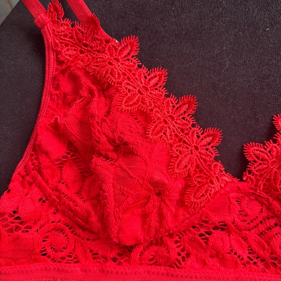 Röd topp/bh - 90