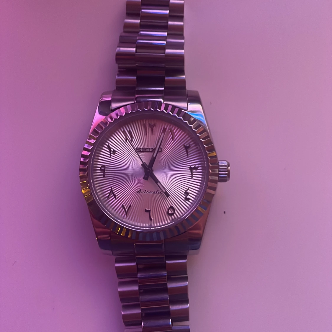 Seiko klocka- arabic dial day date mod. - 90