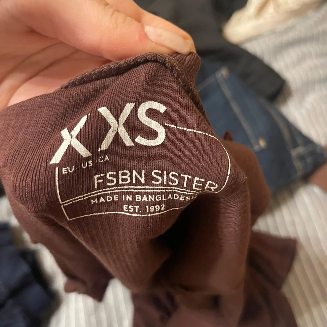 Brun långärmad topp från New Yorkers - 91