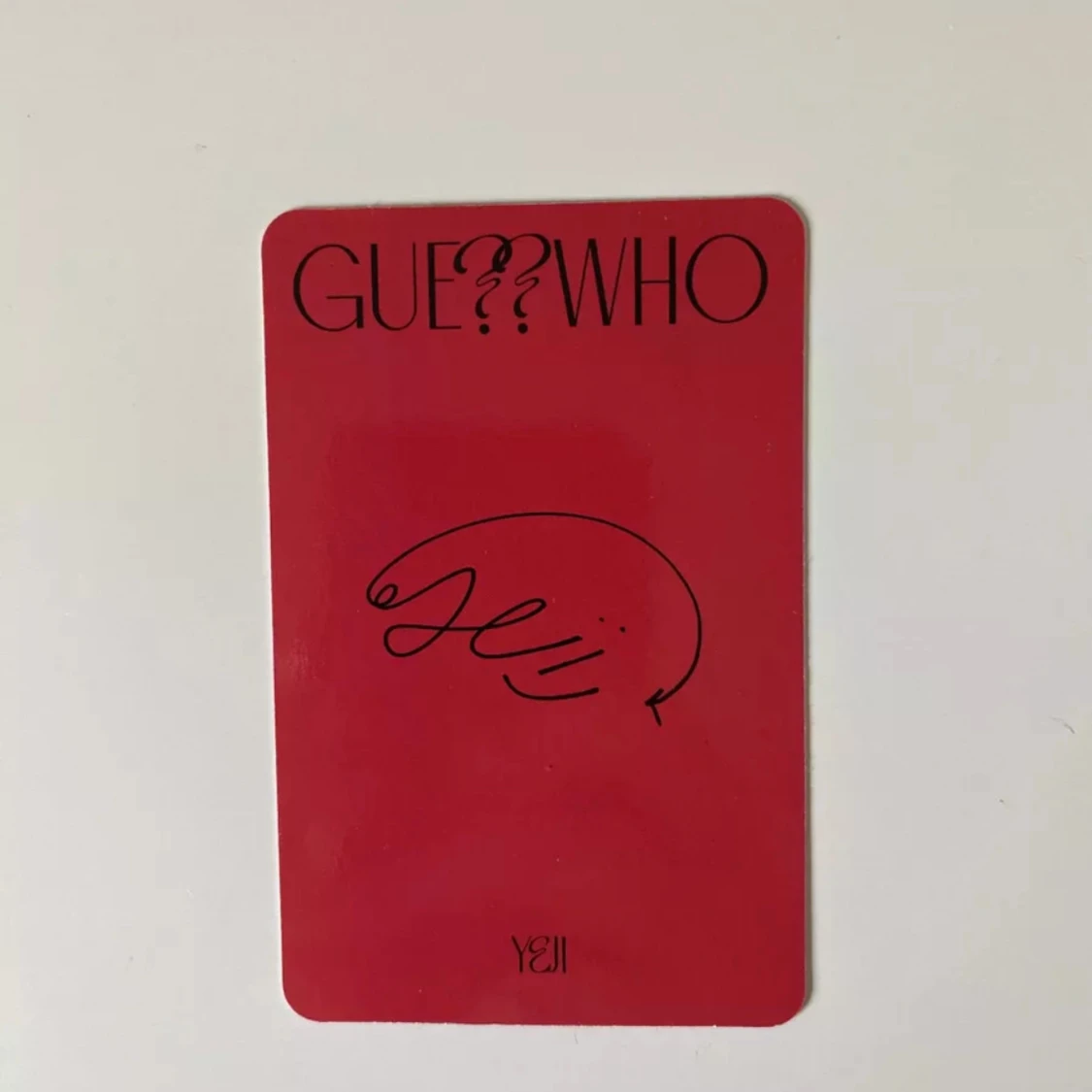 Yeji signerat Mafia In The Morning photocard - 90