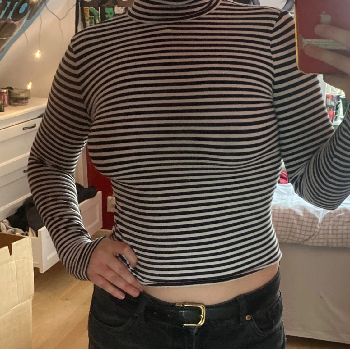 Randig polotröja - 90