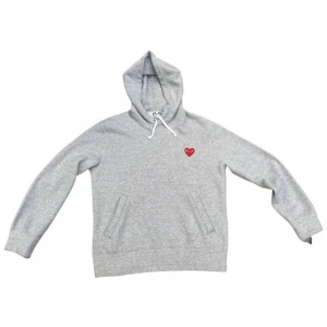 Comme Des Garçons Play Hoodie - Storlek: Xs ✅ skick: 10/10 oanvänd ✅ Grå CDG Play hoodie ✅ kom privat för fler bilder ✅
