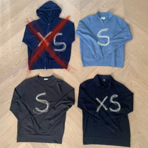 Kashmir tröja - Stickade tröjor, 2 i 100% kashmir. Vänstra hörn uppe: Okänt märke, men 100% kashmir zipHoodie. vänster hörn nere: filippaK kvalitativ stickad tröja. Uniqlo buttonUp. Intresserad? Skriv då. Bundle: alla för 1400