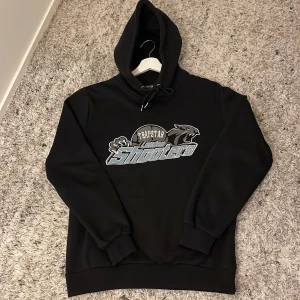 Svart hoodie från Trapstar - Säljer nu min trapstar hoodie som jag bara har använt ett par gånger. Inga skador är i jättebra skick. Storlek M men passar S, pris: 399kr köpt för 600 från min vän. Skriv vid intresse 