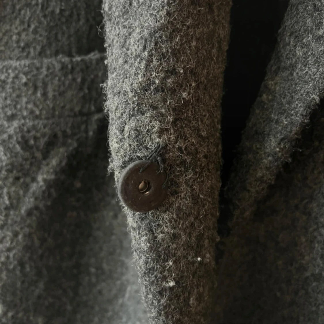 Grå lång kappa - 90