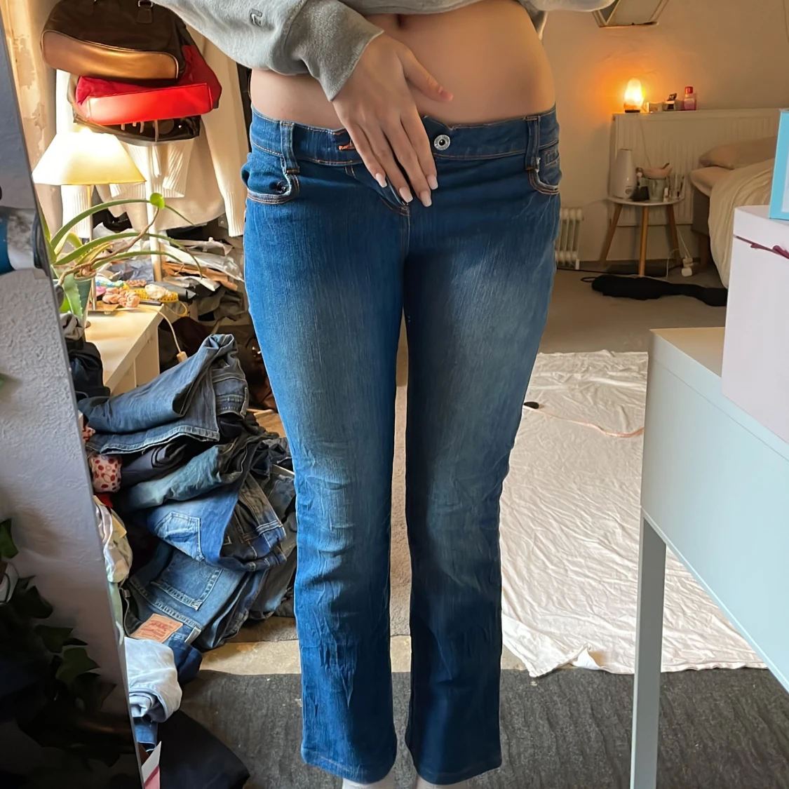 Lågmidjade jeans - 92