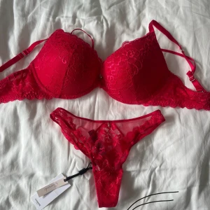 Set från Twilfit - Charlize Push Up Bh, Storlek 65F, passar 65E Endast testad Nypris 859kr  Trosor Storlek 34 Nypris 489kr Aldrig använda