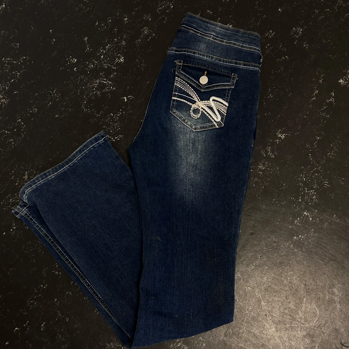 Llågmidjade bootcut jeans - 91