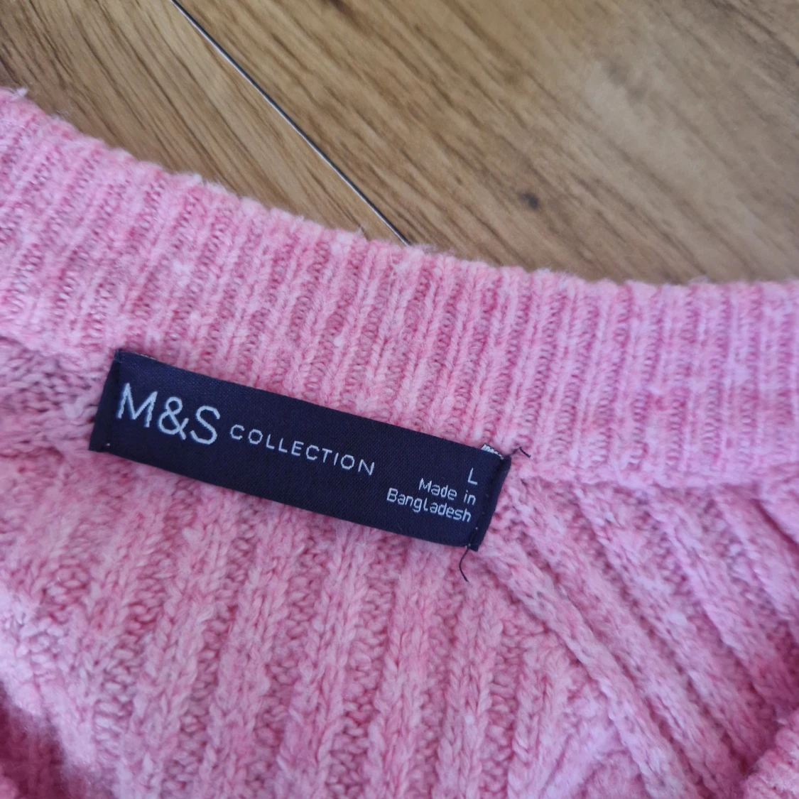 Rosa ribbad kofta från M&S Collection - 91