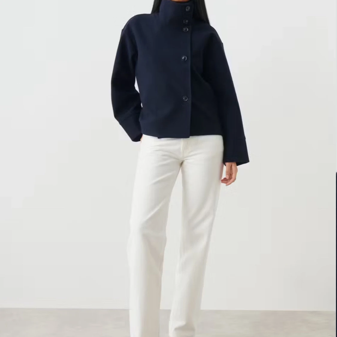 Mörk blå kappa - 90