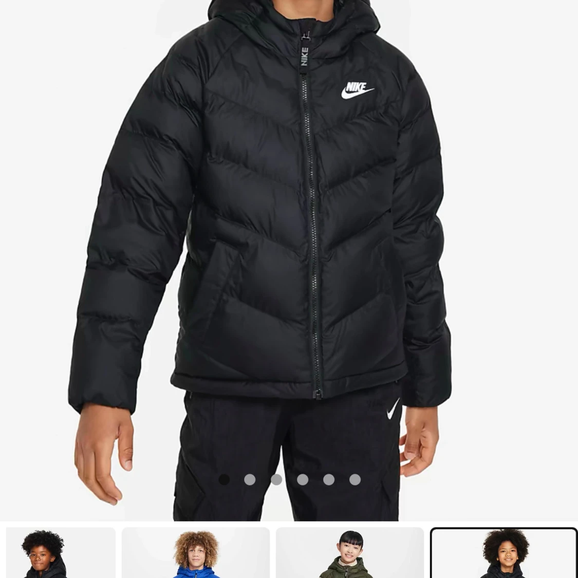 Nike dunjacka *lånad bild nr 3. Barnstorlek 137-147. 