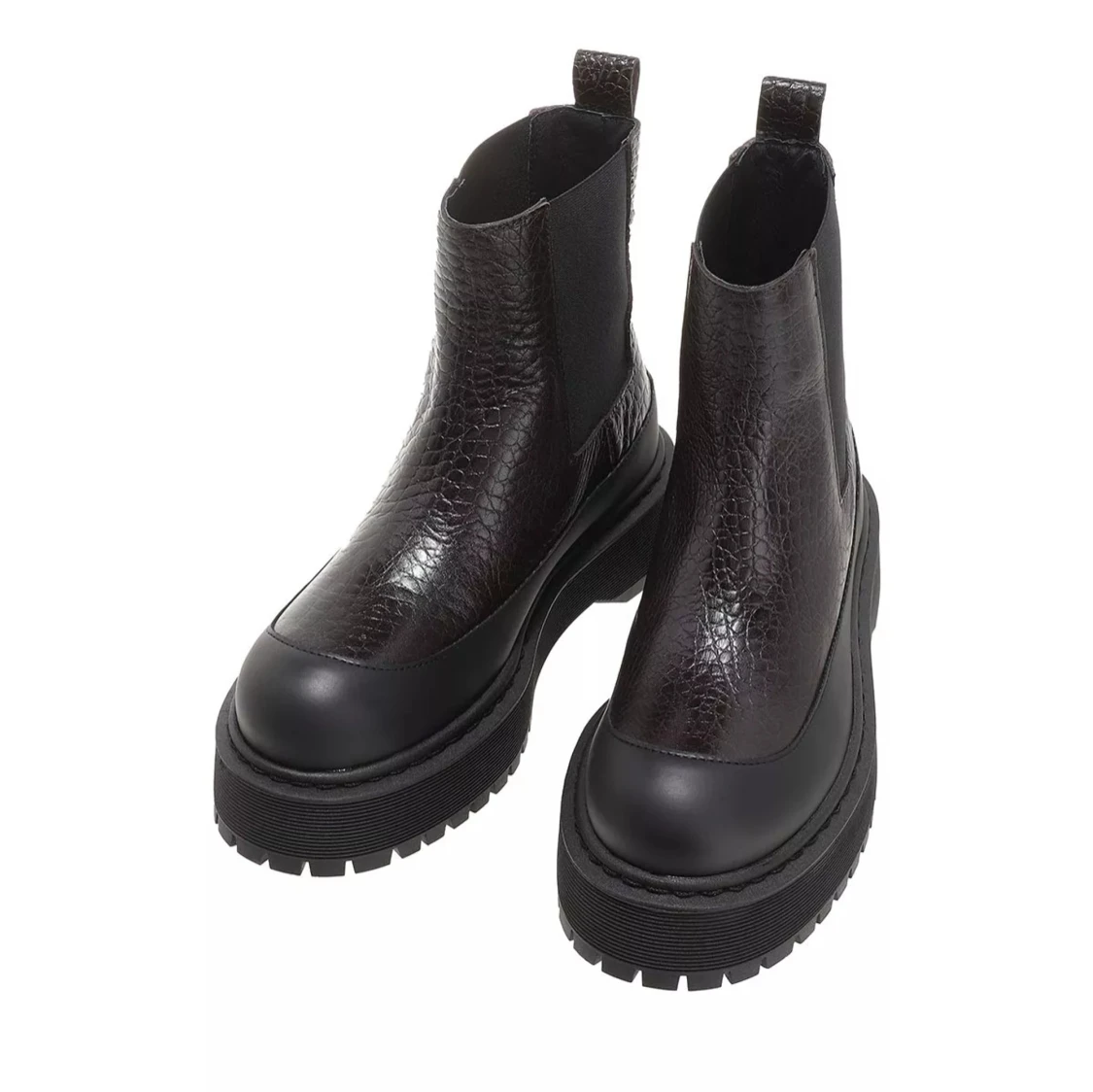 Malene Birger bruna boots i skinn