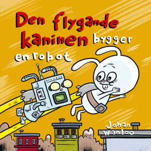 Den flygande kaninen är en superhjälte med en raket på ryggen. Med den flyger han runt och hjälper folk.En dag har Den flygande kaninen väldigt mycket att göra. Han hinner helt enkelt inte hjälpa alla. Så han bygger en robotkanin. Plötsligt finns det två flygande kaninen som kan flyga runt och hjälpa folk. Men det är något fel på roboten. Den beter sig inte som den ska. Plötsligt har Den flygande kaninen ett stort problem på halsen. Det blir ett spännande äventyr.Johan Wanloo har skrivit och ritat många roliga barnböcker och serier. Den flygande kaninen är en av hans mest populära skapelser.    Format Inbunden   Omfång 32 sidor   Språk Svenska   Förlag Stevali   Utgivningsdatum 2021-08-27   Medverkande Johan Wanloo   ISBN 9789189228320  