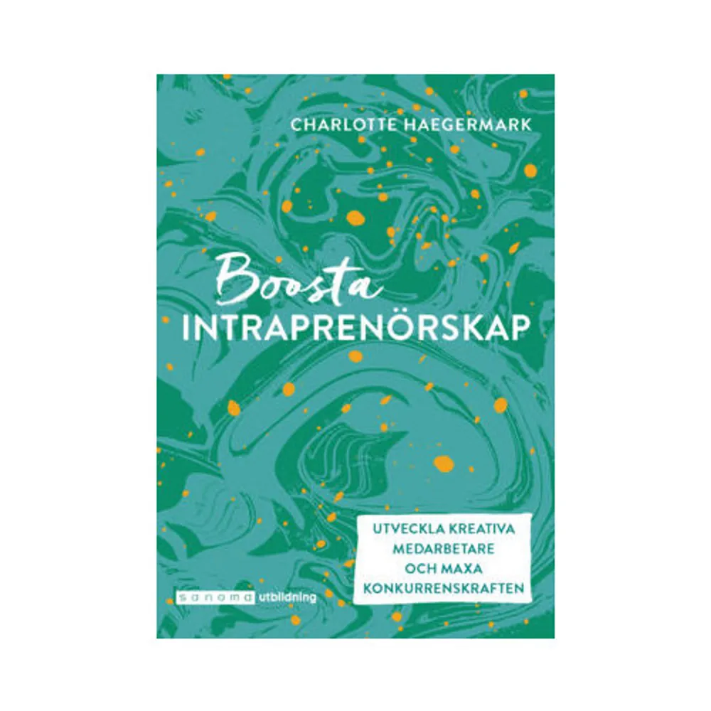 Hur kan verksamheter öka sin innovationsförmåga och därmed maxa sin konkurrenskraft? Innovationsförmågan på ett företag bestäms av de anställda. Det är dags att upptäcka intraprenören! I Boosta intraprenörskap får du ta del av både forskning och praktiska erfarenheter från ledare och organisationer. Efter att ha läst boken kommer du bland annat att: Veta vad intraprenörskap är, och varför din verksamhet bör ägna sig åt det. Förstå intraprenörens drivkrafter, arbetssätt, agerande och personliga egenskaper – intraprenörens DNA. Förstå det ledarskap som boostar intraprenörskap. Boken vänder sig till ledare, HR och medarbetare som vill utveckla sin egna och verksamhetens intraprenöriella förmåga. Charlotte Haegermark är den tidigare motorsportföraren som gick från marknadsföring och employer branding till att bli förändringsledare, teamledare och intraprenör. Med erfarenheter från Porsche, Tesla, Red Bull och försvars- och säkerhetsföretaget Saab delar hon nu med sig av sina innovations- och ledarskapskunskaper med stor passion och energi. Charlotte har fått flera utmärkelser för sitt arbete, och bland annat blivit nominerad till ”Årets innovativa ledare 2020” (Chef), ”Framtidens kvinnliga ledare 2020” (Ledarna) samt till Forbes talanglista ”30 under 30 list 2017”.    Format Häftad   Omfång 208 sidor   Språk Svenska   Förlag Sanoma Utbildning   Utgivningsdatum 2020-06-05   ISBN 9789152359334  . Böcker.