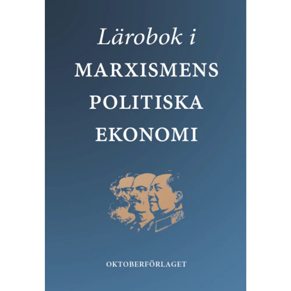 Lenin påpekade att marxismens tre beståndsdelar är politisk ekonomi, filosofi, och vetenskaplig socialism. För att förstå varför kapitalismen är ett grymt och exploaterande system och hur kapitalisten exploaterar arbetaren, måste man förstå marxismens politiska ekonomi. Vad är då politisk ekonomi? Det är studiet av människors förhållande till varandra under olika socioekonomiska system, och hur de förhåller sig till produktionen och fördelningen av samhällets rikedomar. Varför är kapitalisten rik och arbetaren fattig? Varför påbörjar imperialistiska stormakter krig och plundring av andra länder? På vilka principer grundas det socialistiska och kommunistiska samhället? Dessa frågor besvarar den marxistiska politiska ekonomin. Innehållet ger bl.a. en lättillgänglig introduktion till väsentliga delar av Marx Kapitalet, men också Lenins teori om imperialismen och Mao Zedongs teori om nödvändigheten av den fortsatta revolutionen under proletariatets diktatur. Trots att denna bok skrevs under en tid då det politiska världsläget var annorlunda, är det teoretiska innehållet lika aktuellt idag. Detta är en svensk översättning av den kinesiska läroboken i politisk ekonomi som gavs ut år 1974 i Folkrepubliken Kina av Shanghai People’s Press. Denna bok är en av två läroböcker som faktiskt framtagits av kommunistiska partier vid makten och som finns översatta till svenska.    Format Häftad   Omfång 221 sidor   Språk Svenska   Förlag Oktoberförlaget   Utgivningsdatum 2023-08-17   ISBN 9789198838633  . Böcker.