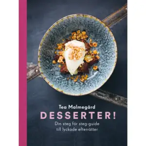 Gräddglass, äppelsorbet, bärpannacotta, chokladfondant, crème brûlée, sufflé, chiboust, vaniljbavaroise, rabarberkräm, citruscurd, chokladmousse, cheesecake, bärsås, maränger, jordnötsfras, havrecrumble.Desserter! är boken som gör att du kommer att få restaurangklass på dina efterrätter. Det är en bok som pedagogiskt visar hur du sätter samman desserter med rätt smak, balans och textur. Här finns alla recept som du behöver för att enkelt kunna komponera en god avslutning på middagen. Och det är inte svårt. Grundidén är faktiskt lika enkel som god: Laga ett grundrecept och njut av det. Eller lägg till en, två eller tre andra komponenter som boostar grundreceptet smak och karaktär. Sött får gärna brytas av med surt eller salt, på samma sätt som mjukt får mötas med något krispigt i samma tugga. Steg för steg visar boken hur du kan kombinera smaker, konsistenser och inte minst hur du bygger upp en himmelskt imponerande efterrätt på tallriken. Desserter! är den enda efterrättsbok du behöver.    Format Danskt band   Omfång 167 sidor   Språk Svenska   Förlag Bonnier Fakta   Utgivningsdatum 2021-10-29   Medverkande Stefan Wettainen   Medverkande Per Lilja   ISBN 9789178874064  