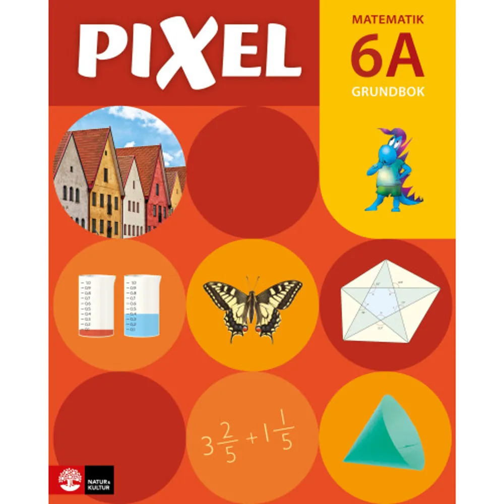 Pixel introducerar varje matematiskt område från det konkreta till det abstrakta. Eleverna blir både utmanade och får chans att befästa kunskaper med aktiviteter och halvkonkreta bilder innan de går till mattespråket. Eleverna får flera chanser att förstå eftersom varje moment återkommer flera gånger. När eleverna förstår vad de håller på med ökar deras motivation för matematik. Genom att de förstår hur uppgifter kan lösas på olika sätt, ökar deras självkänsla och de inspireras till att lära sig mer matematik och att använda matematik i vardagen. Grundbok I Pixel har varje kapitel ett tydligt matematiskt innehåll. Alla kapitel inleds med en samtalsbild baserad på en vardaglig situation för att introduktionen ska kunna utgå från ett konkret samtal. För att skilja på uppgifter och annan information finns det tydliga rutor för exempel, fakta och spel. Exempel och fakta är rutor att samla undervisningen kring. Här finns tillfälle att med stöd av läroboken gå igenom nya moment och begrepp. Spel som färdighetsträning är ett viktigt inslag i Pixelmetodiken, för att befästa kunskaper. Det finns också dialogrutor i böckerna där eleverna ska diskutera påståenden och frågeställningar och träna sig på att argumentera. Sist i varje kapitel finns fyra återkommande uppslag: Kan du detta? är en utvärdering av innehållet i kapitlet med koppling till matematiskt innehåll och förmågorna.Träna mer erbjuder fler uppgifter för att befästa innehållet i kapitlet.Träna tanken erbjuder uppgifter av problemlösande karaktär.Lite av varje är repetition av tidigare stoff för att hålla kunskaperna vid liv och befästa dem ytterligare. Till varje kapitel finns en sammanställning över de matematiska begrepp som eleverna möter som kopieringsunderlag i lärarboken. Begreppen förklaras i ord och med bilder och det finns också plats för egna anteckningar. Parallellbok Parallellboken är en bok som eleverna skriver i. Den följer grundboken uppslag för uppslag och är tänkt för elever som har svårigheter att hantera ett separat skrivhäfte, som behöver färre uppgifter eller större läsbarhet. Du som lärare får möjlighet att anpassa undervisningen och eleverna kan lära av varandra, trots att de arbetar med olika böcker. Lärarbok Inledningen används främst till läsårsplaneringen. Där finns författarnas tolkning och beskrivning av det centrala innehållet för årskursen och exempel på hur eleverna får möta förmågorna när de arbetar med innehållet. Här beskrivs vilka matematiska färdigheter eleverna ska utveckla. Handledning för varje lektionLärarbokens största del är handledningen som följer elevernas grundbok sida för sida. Här finns allt som behövs för den dagliga planeringen och genomförandet av lektionerna. Det matematiska innehållet för varje lektion presenteras tillsammans med en förklaring till var och en av uppgifterna i grundboken. Matematiska samtalI handledningen finns bland annat exempel på frågor att ställa till eleverna för att stimulera matematiska resonemang och tankegångar. Frågorna är tydligt markerade, så att de blir enkla att hitta. Syftet med dem är att illustrera olika frågetyper och ge idéer till frågor, inte att de nödvändigtvis måste följas ordagrant. Förenkla, utmana och fler aktiviteterTill varje uppslag i grundboken finns förslag på hur man med små knep kan göra innehållet i uppgifterna enklare. Dessutom finns tips på hur innehållet kan anpassas för de elever som behöver fler eller större utmaningar. Det stora utbudet av aktiviteter ger valmöjligheter. Aktiviteterna är alltid kopplade till arbetet i grundboken, och gör det enkelt att lyfta in och motivera dem i undervisningen. BedömningI slutet av varje kapitel finns uppslaget Kan du detta?. Till varje uppgift finns en kort beskrivning i lärarboken om vilka kunskaper eleverna har möjlighet att visa och vad som kan bedömas. Som hjälp i den formativa bedömningen finns förslag på sidor ur grundboken där ett innehåll kan repeteras och förslag på sidor i övningsboken som behandlar samma innehåll, för repetition eller ytterligare träning. KopieringsunderlagLängst bak i lärarboken finns kopieringsunderlag med sidor från grundboken där eleverna kan lösa uppgifter direkt på en sida. Där finns också begreppslistor och prov. Övningsbok Övningsboken har samma kapitel och matematiska områden som grundboken. Uppgifterna till varje område finns på tre nivåer som är färgmarkerade för att det ska vara enkelt för eleverna att välja nivå. Sist i varje kapitel finns uppgifter av problemkaraktär.  Kostnadsfritt extramaterial Pixel fortsätter på webben! Här finns t.ex. webbövningar till eleverna, bedömningsstöd och uppdateringar. Extramaterialet finns här. Digitalbok De tryckta grundböckerna för åk 4–6 finns även som digitalböcker. I dessa kan eleverna bl.a. lyssna på texten, lägga bokmärken, söka efter innehåll och zooma.     Format Häftad   Omfång 80 sidor   Språk Svenska   Förlag Natur & Kultur Läromedel och Akademi   Utgivningsdatum 2019-01-11   Medverkande Öyvind Vågen   Medverkande Bjørnar Alseth   Medverkande Mona Røsseland   Medverkande Gunnar Nordberg   ISBN 9789127445765  . Böcker.