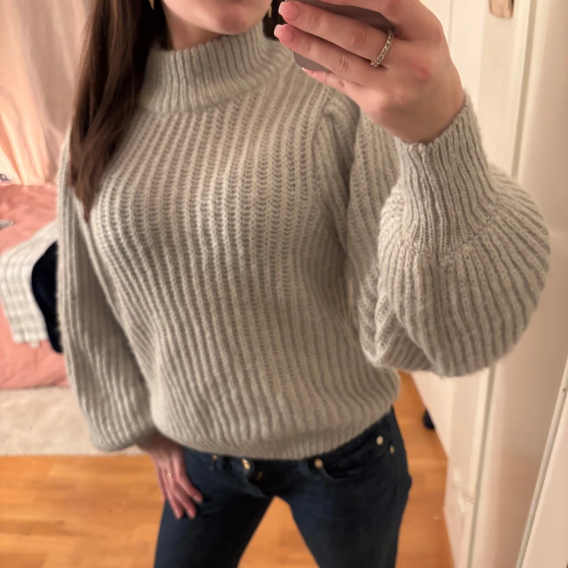 Grå stickad tröja från NA-KD - 1