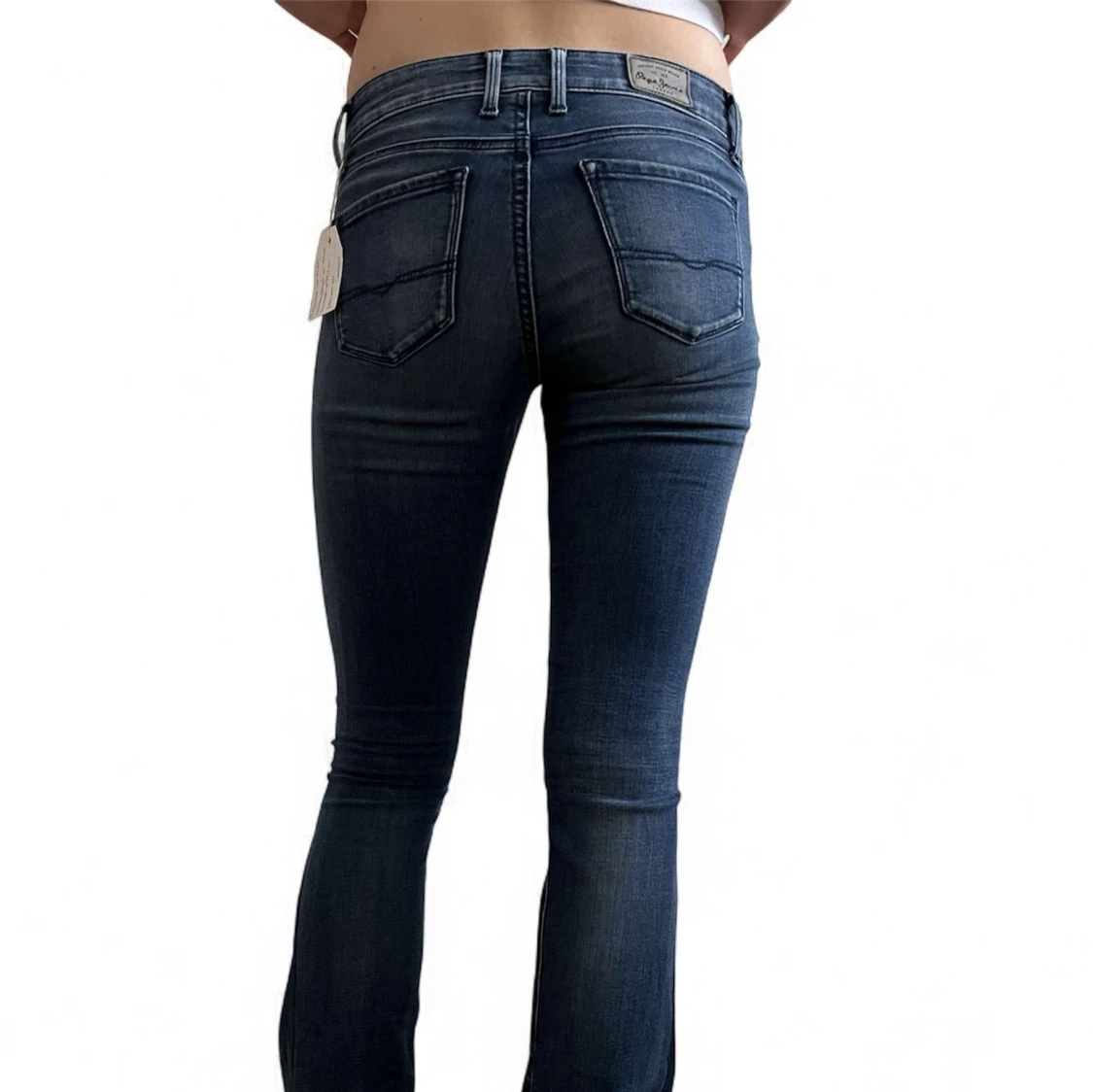 Blå bootcut jeans - 1