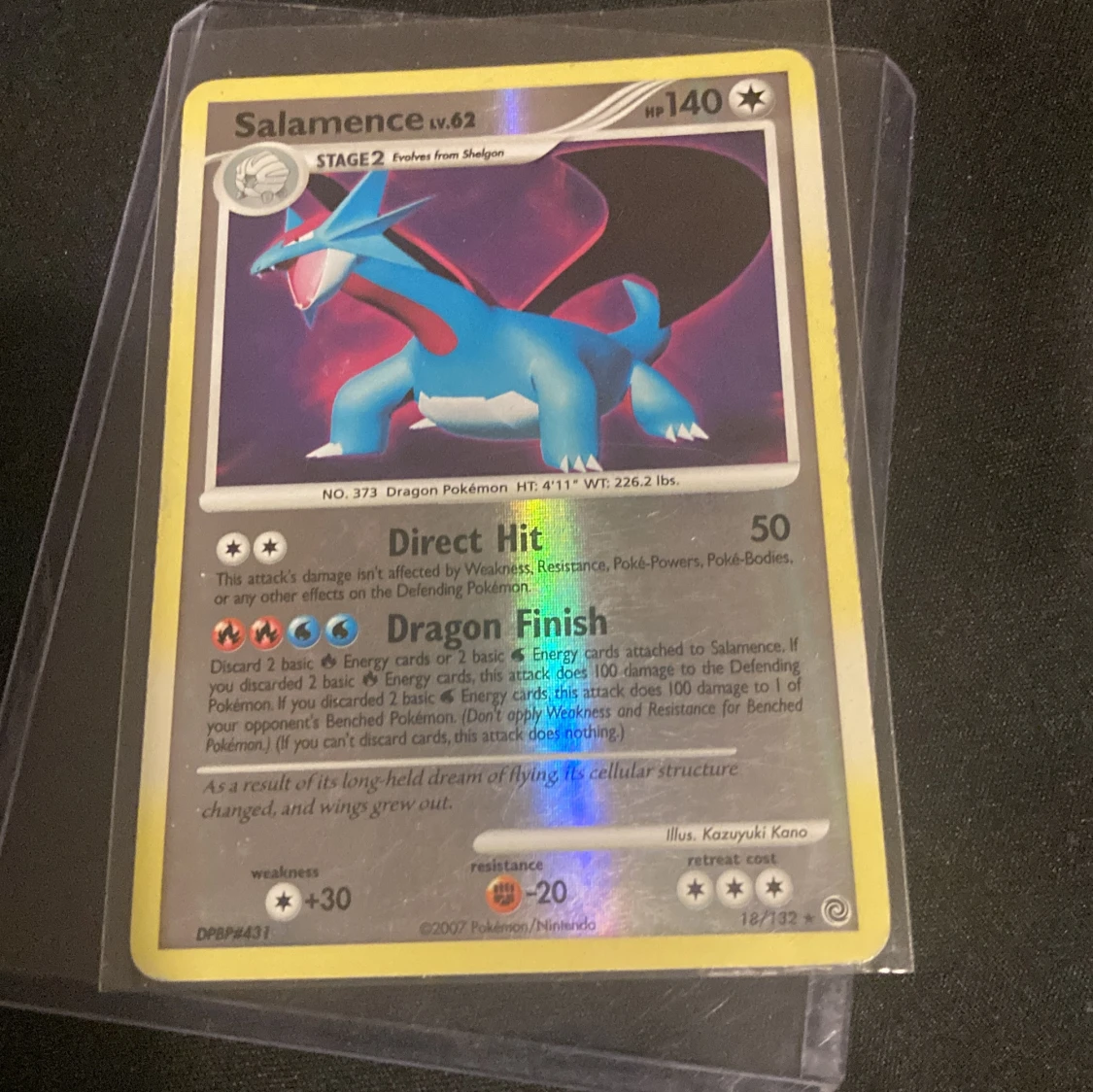Salamence LV62 secret wonders TCG Pokémon kort 