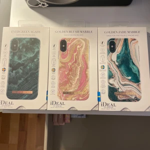 Iphoneskal Ideal of sweden - Nästan oanvända iphone X/XS mobilskal ifrån ideal of sweden. 100kr/st. Pris kan diskuteras vid snabbt köp. Möts upp i sthlm. 1. Evergreen agate 2. Golden blush marble 3. Golden jade marble Nytt skick.