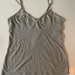 ”Burberry linne”  - Linne som jag köpt second hand för ett ca ett år sedan. V-ringat med linje i Burberry färger. Det står även Burberry på lappen men en del avklippt så kan ej veta om den är äkta eller inte. Säljer därför inte så dyrt 