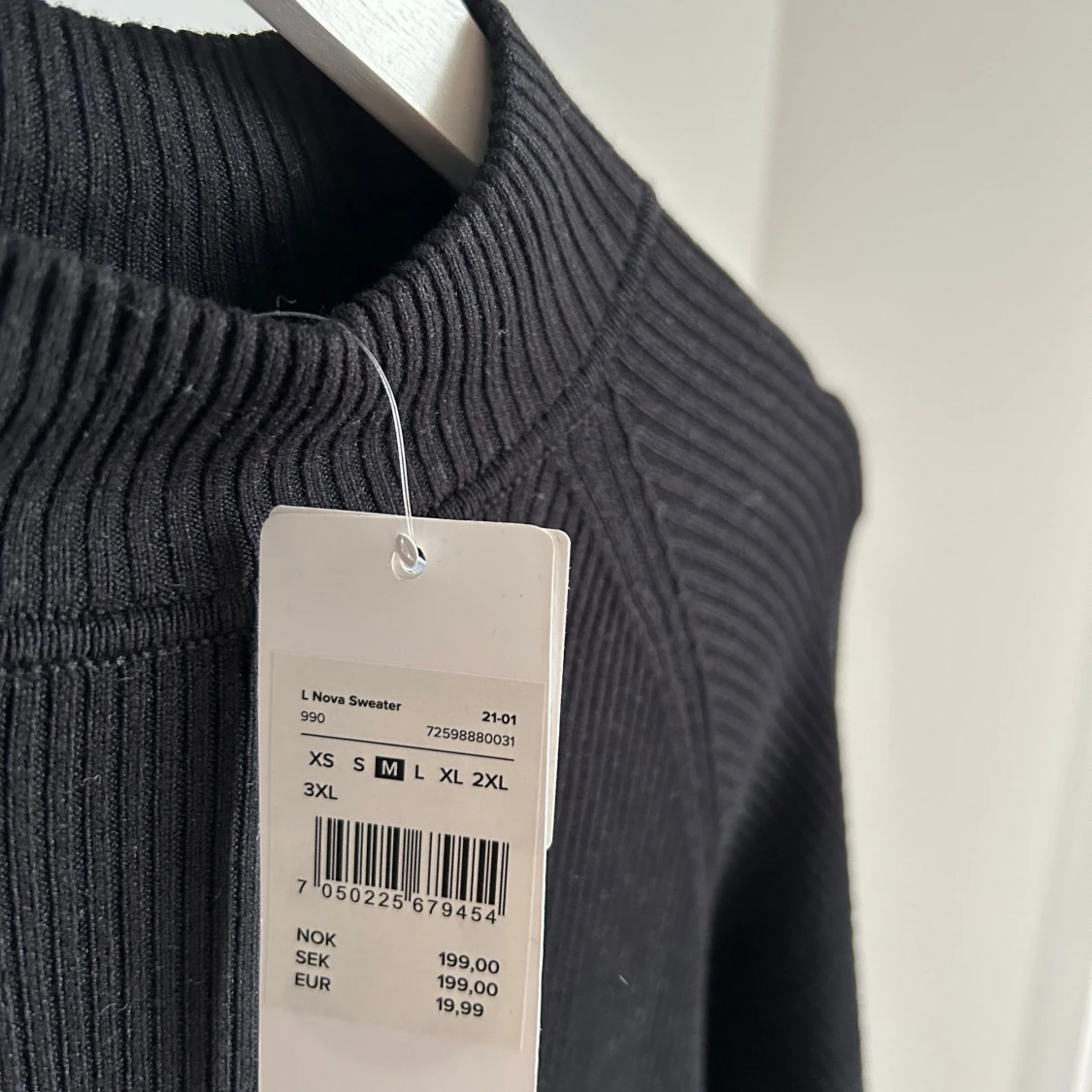 Stickad halvpolo - 90