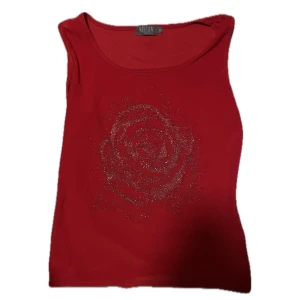Vintage Glitter Ros Top/Blus - DM vid intresse!