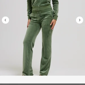 Gröna mjukisbyxor i sammet - Juciy byxor i bra skick!