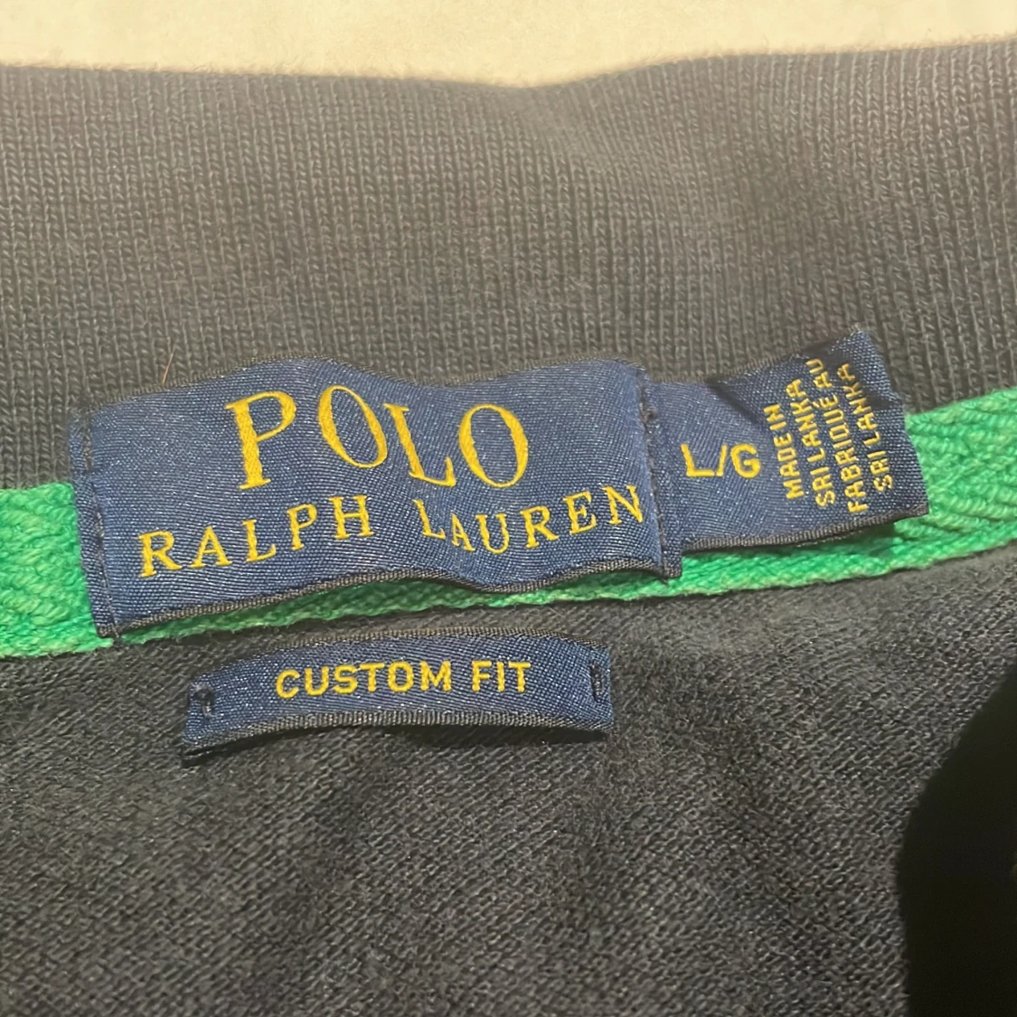 Mörkblå pikétröja från Ralph Lauren - 90